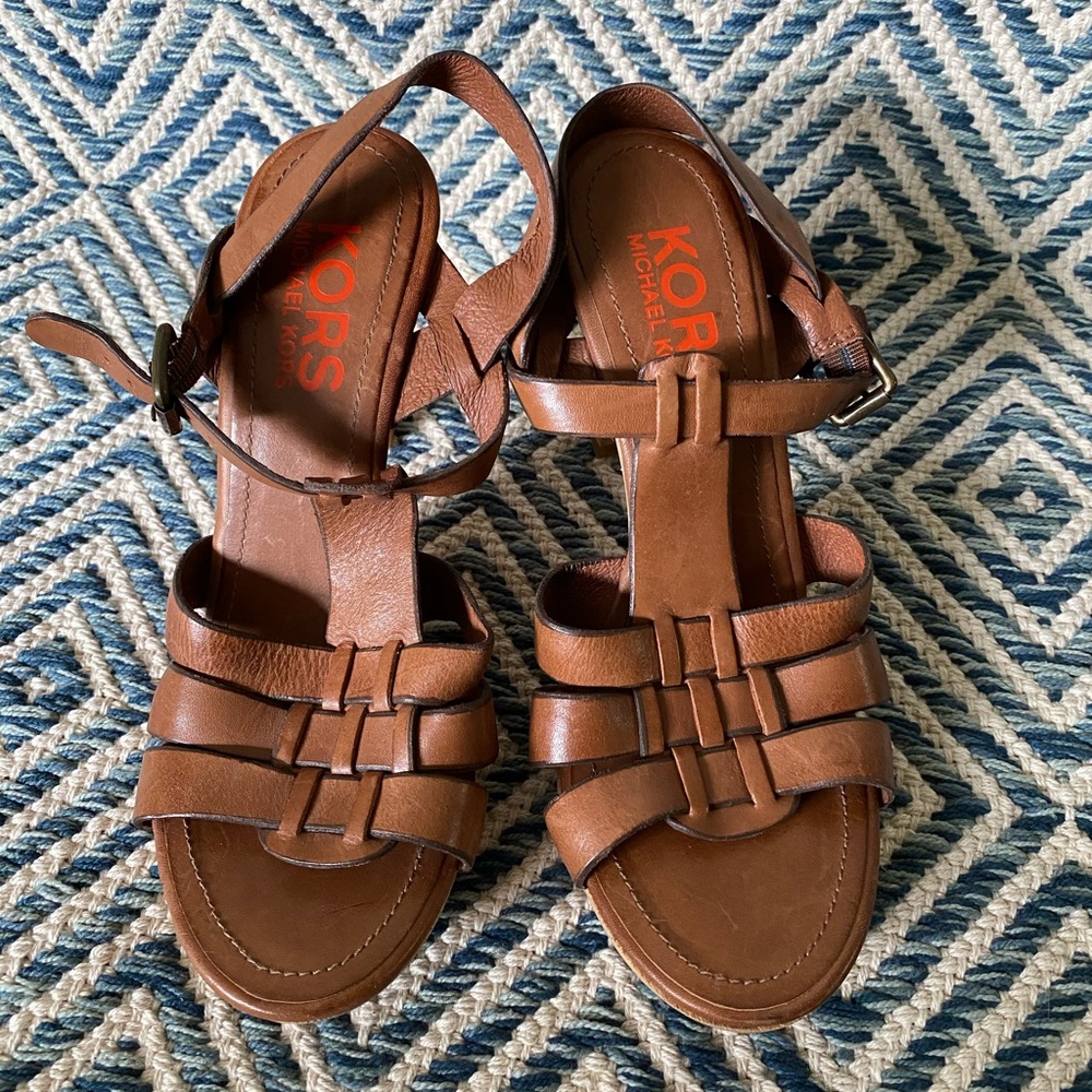 Michael Kors leather sandals